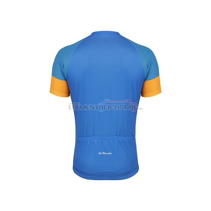 Abbigliamento Ciclismo De Marchi Manica Corta 2021 Giallo Blu